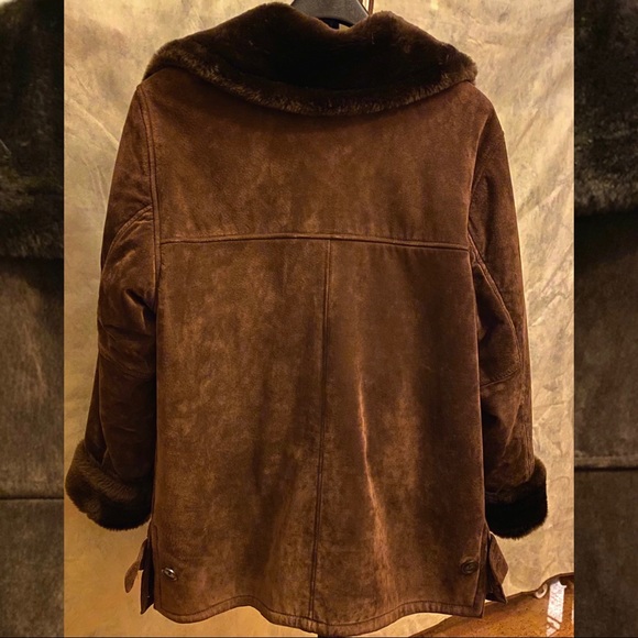 Dennis Basso Design Soft Faux Fur & Suede Coat w/ cell phone size pockets - Picture 3 of 10